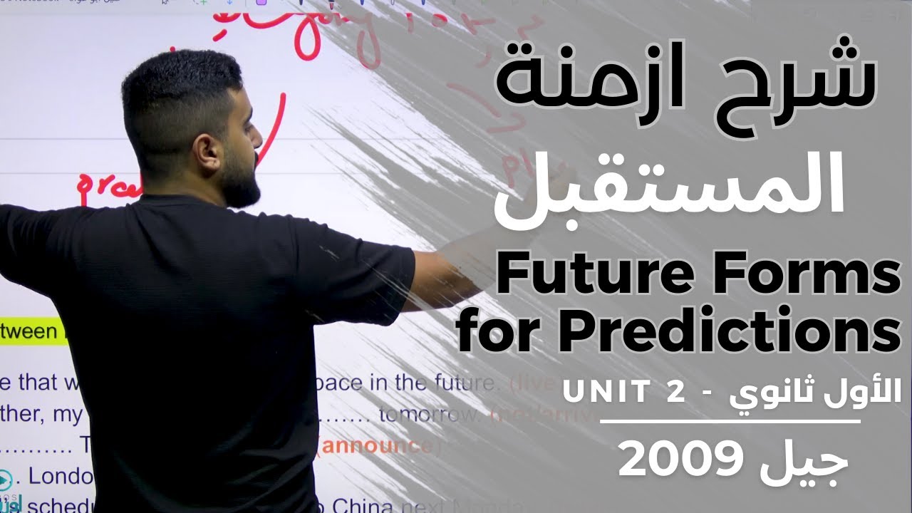 Future Forms for Predictions اشكال المستقبل - الأول ثانوي الوحدة الثانيةِ
