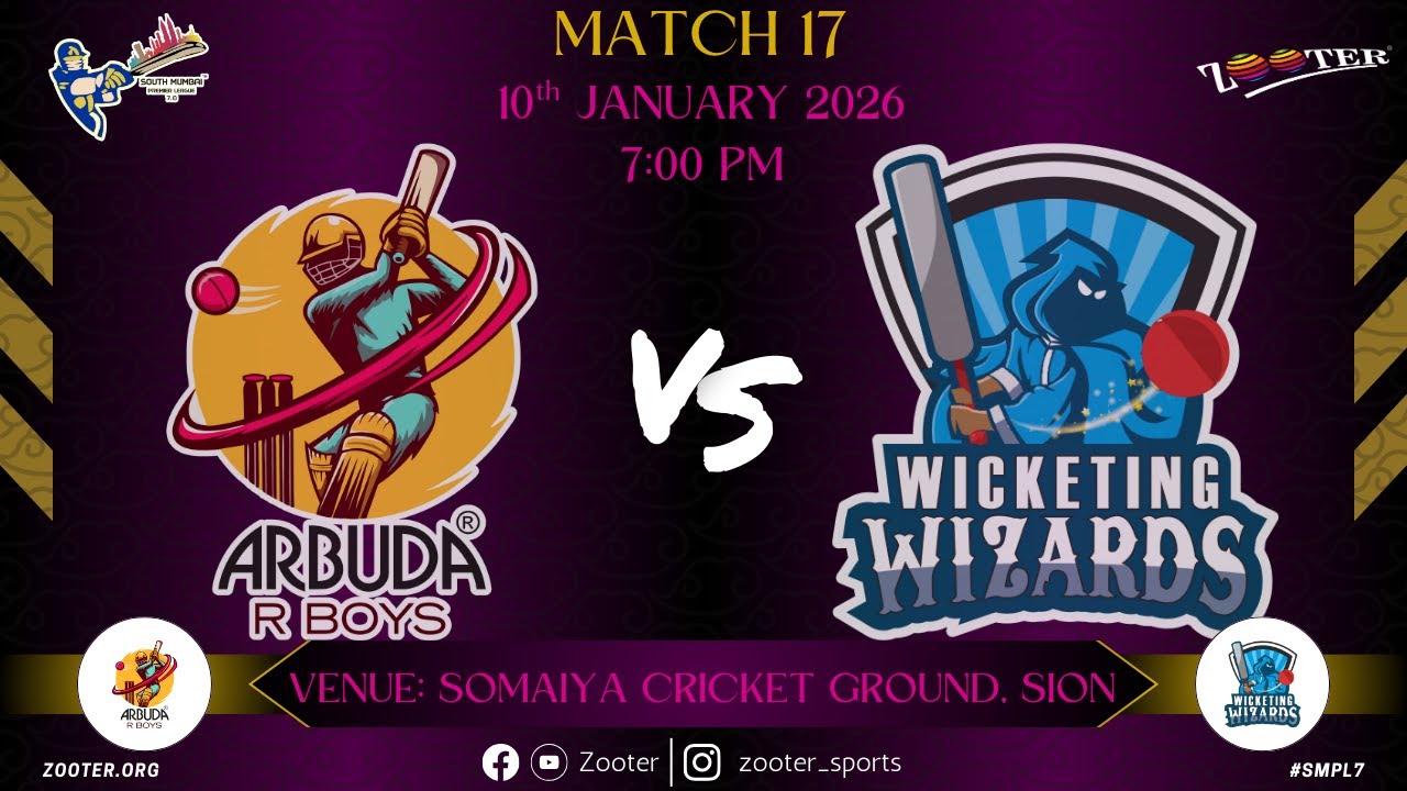 ARBUDA R BOYS VS WICKETING WIZARDS | SMPL 7.0 | MATCH 17 | DAY 13