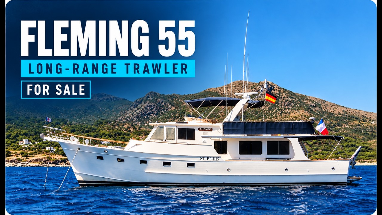 Fleming 55 на продажу | Полный обзор яхты &ndash; идеальный траулер для дальних путешествий?