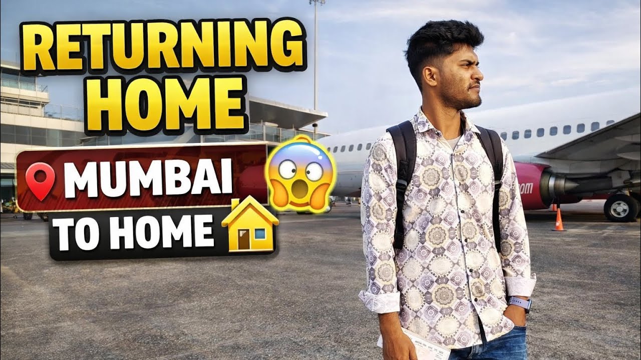 Mumbai to Home ✈️ | Return Journey Vlog ❤️ | Emotional Travel Moments