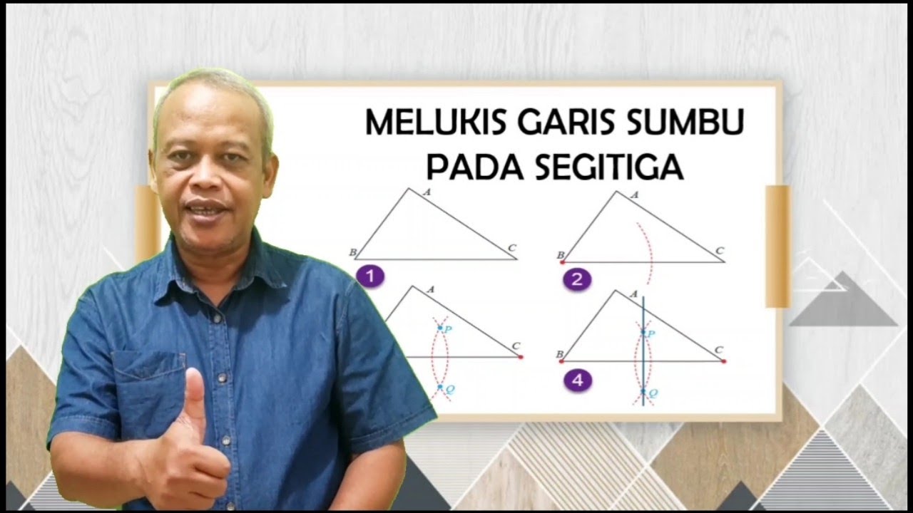 Melukis Garis Sumbu Pada Segitiga @pakgurutotok channel