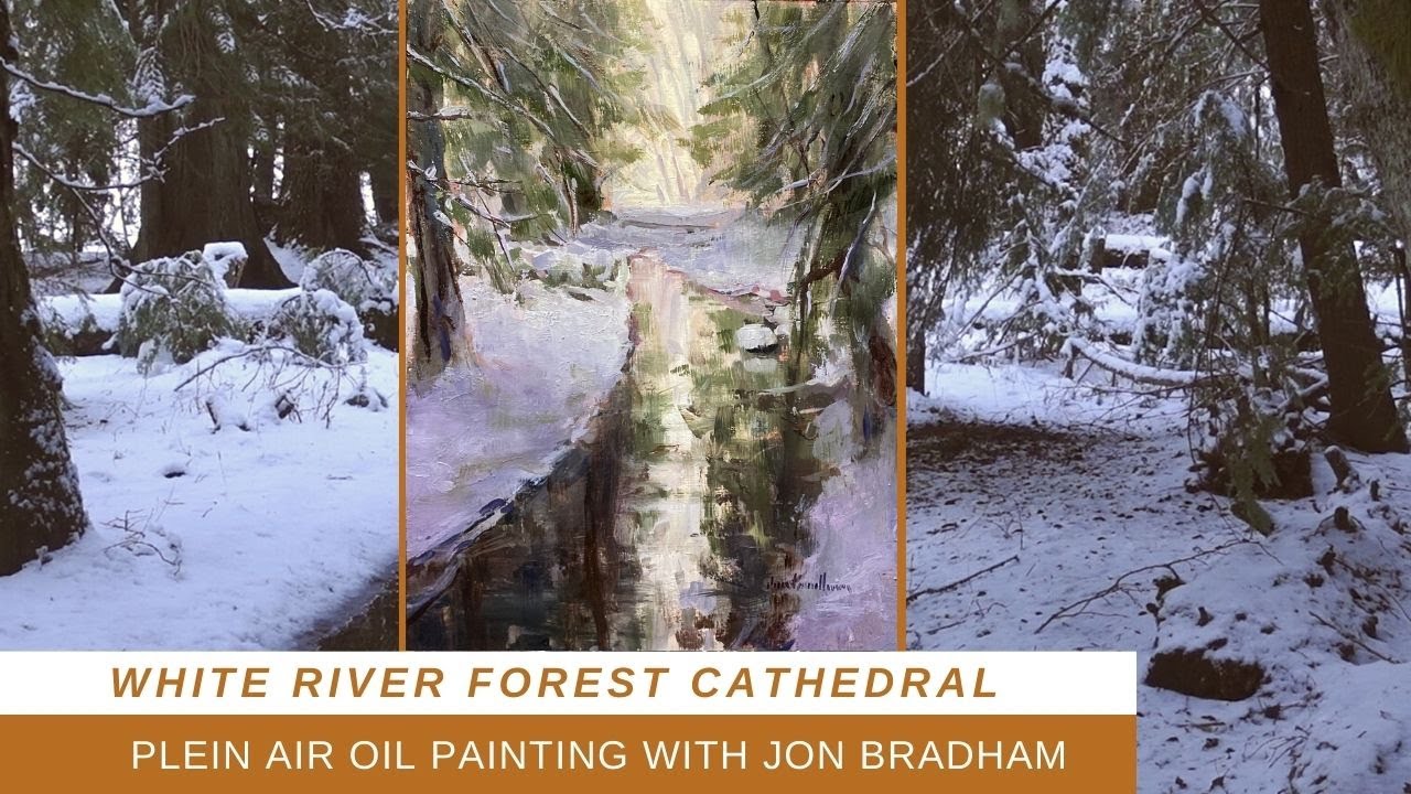 PAINTING IN A WINTER WONDERLAND plein air with Jon Bradham