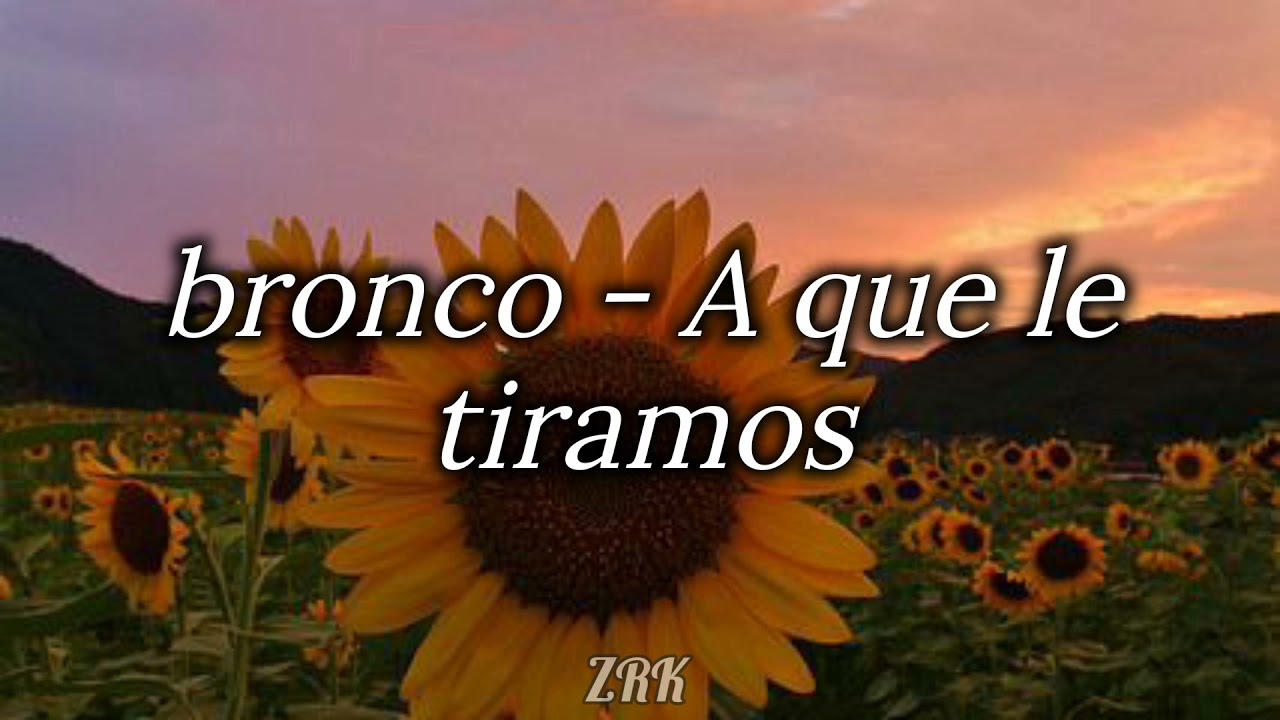 bronco - A que le tiramos coraz&oacute;n (Letra)
