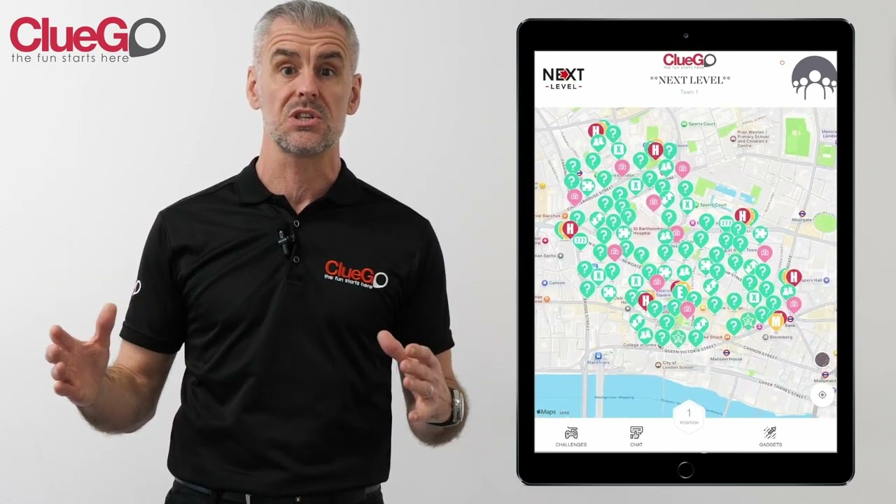 How a ClueGo treasure hunt works