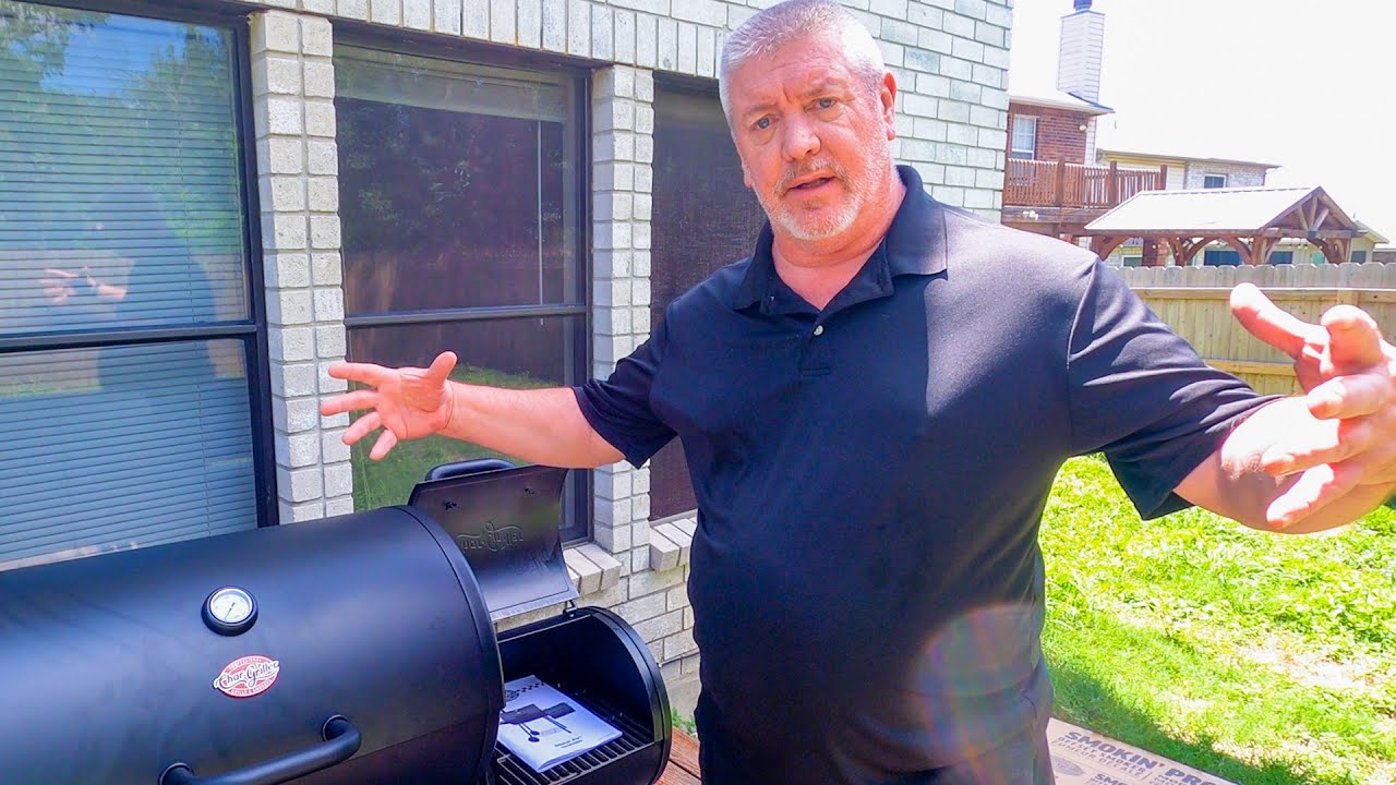 Угольный гриль Char-Griller Smokin Pro и офсетная коптильня