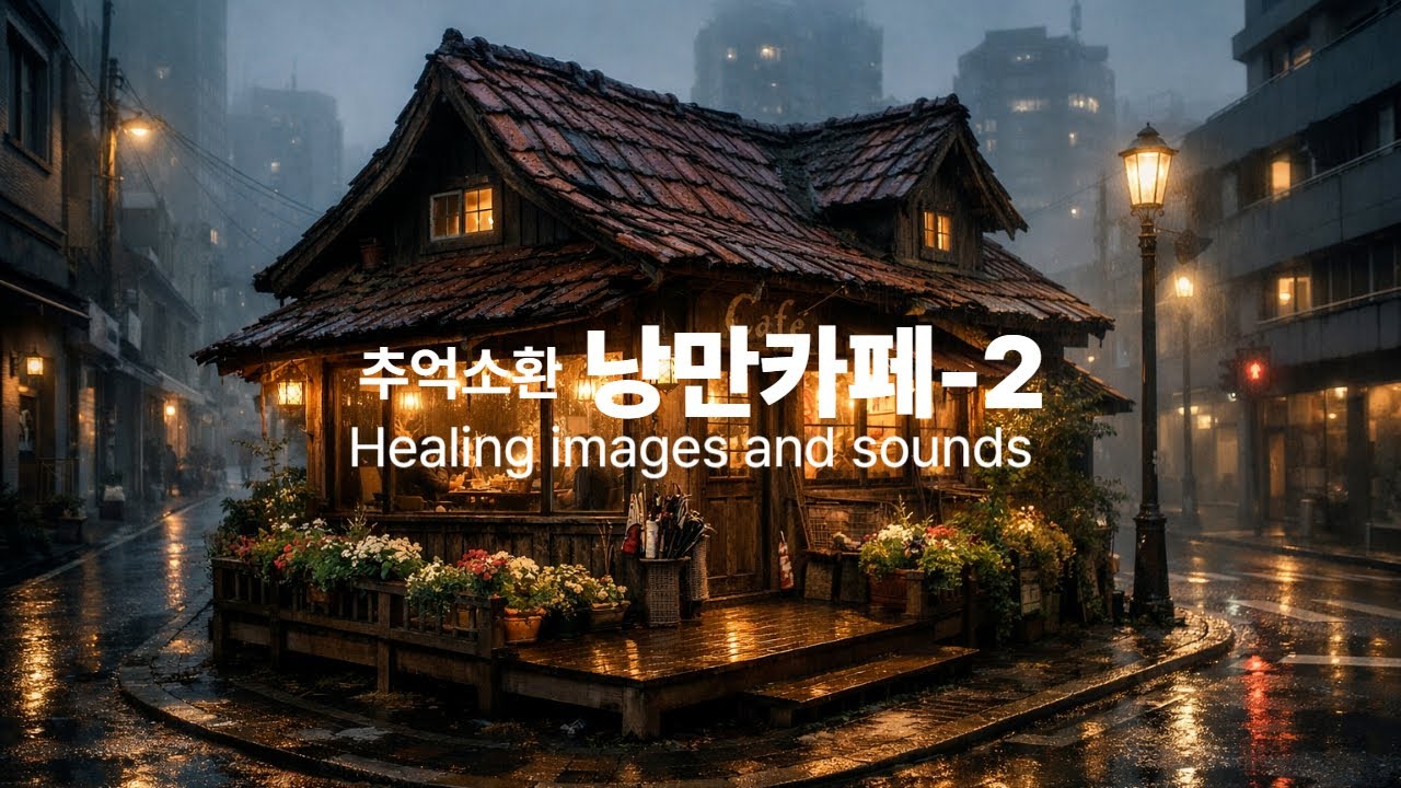 힐링영상, 빗소리, ASMR, 수면영상