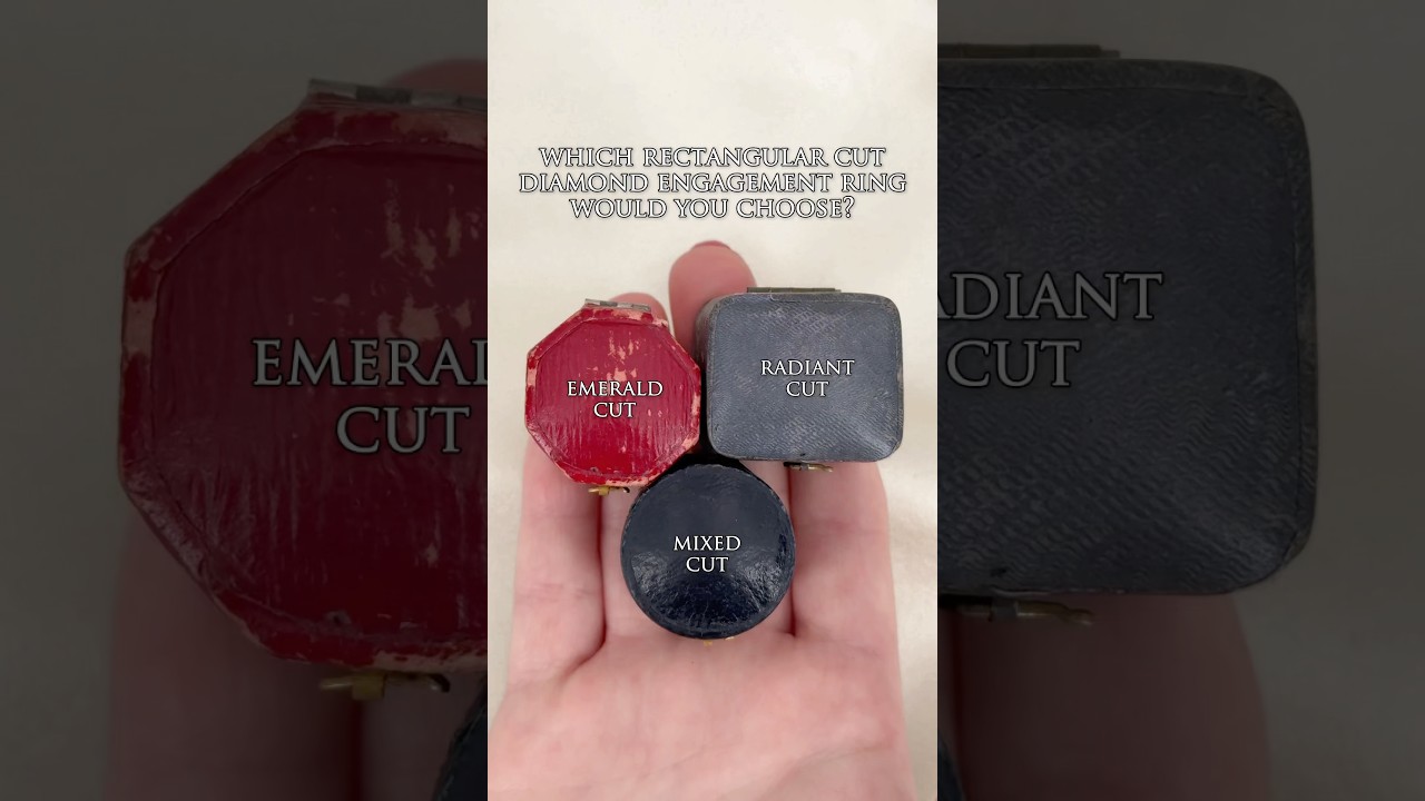 Rectangular Cut Diamond Engagement Rings: Which would you pick? Emerald Cut, Radiant Cut, Mixed Cut