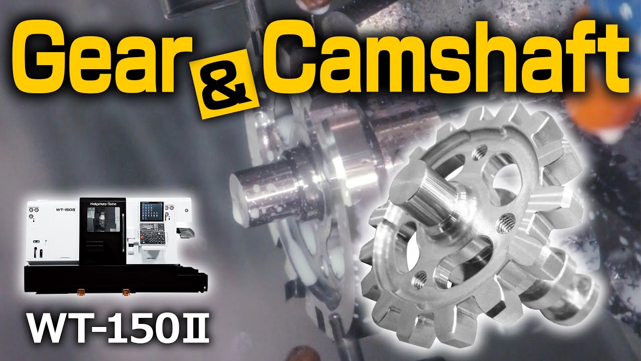 Machining the Gear & Cam on One CNC Lathe — No Hob, No Special Tools