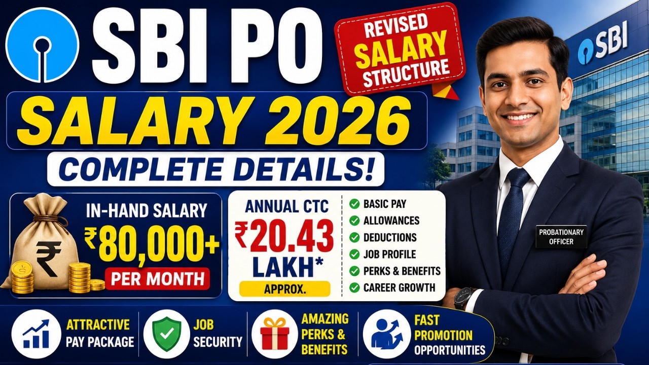 SBI PO Salary 2026 | In Hand, Allowances & Promotion Details | SBI PO 2026 | SBI PO