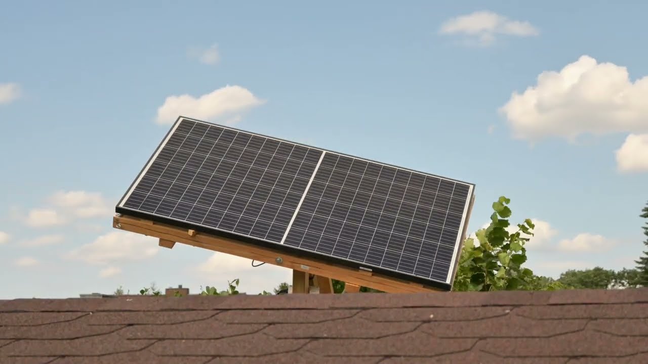 Balkonkraftwerk mit Nachführung Selbstbau Teil 3 / 4 - SolarTrack #Balkonkraftwerk #energiewende