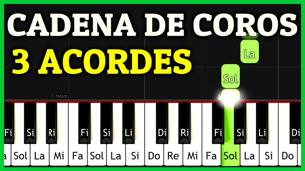 Cómo Tocar CUMBIA CRISTIANA en Piano Tutorial / COROS FACILES con 3 ACORDES