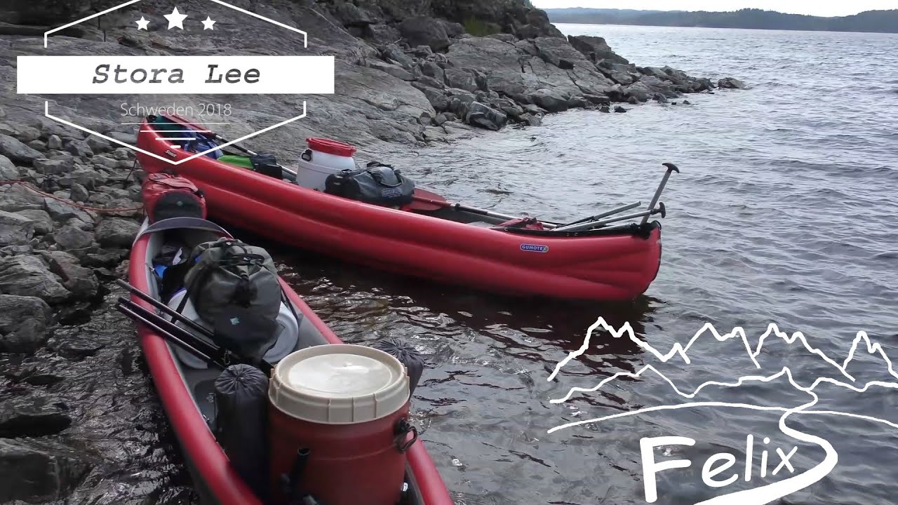 11 Tage mit Kindern + Kanu auf dem Stora Lee mit Gumotex Scout und KxOne Slider Schweden Seen 2018