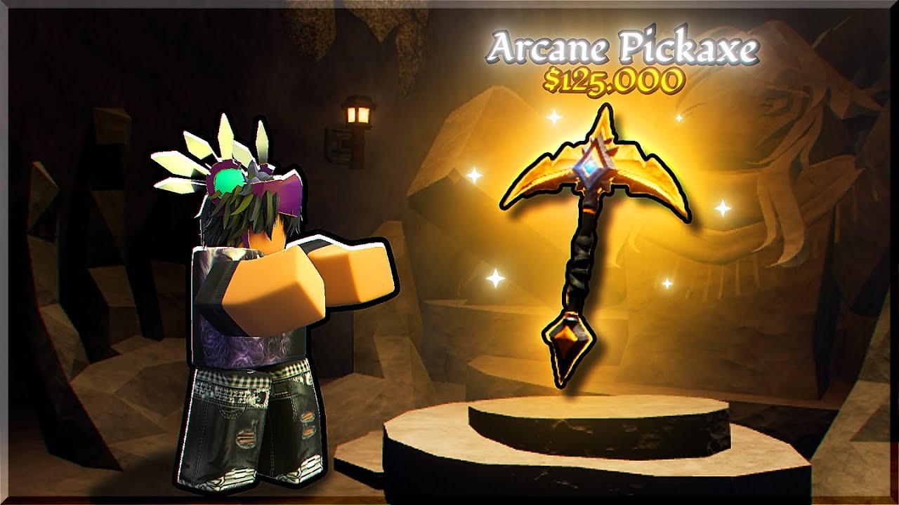 SPEEDRUNNING Getting The BEST PICKAXE In The Forge (Arcane Pickaxe)