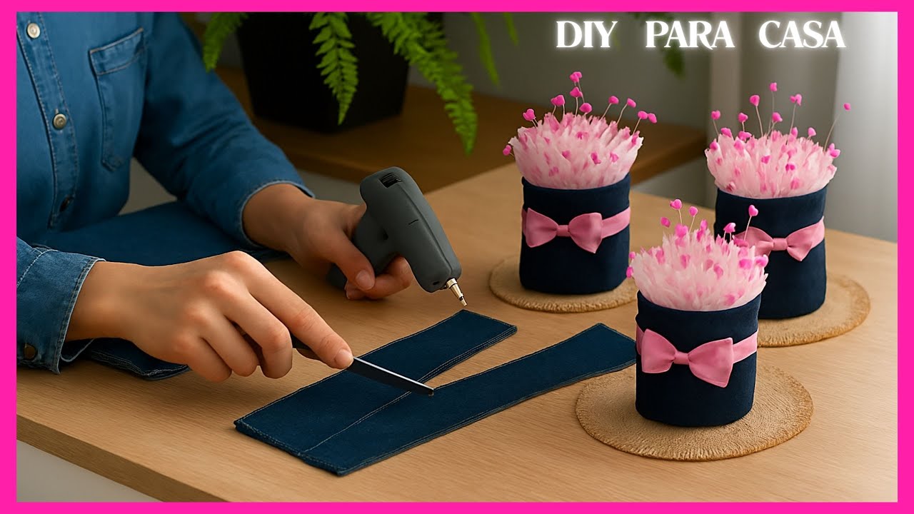 Uma Ideia Criativa com Jeans Velhos: DIY para Casa que Você Precisa Conhecer💡