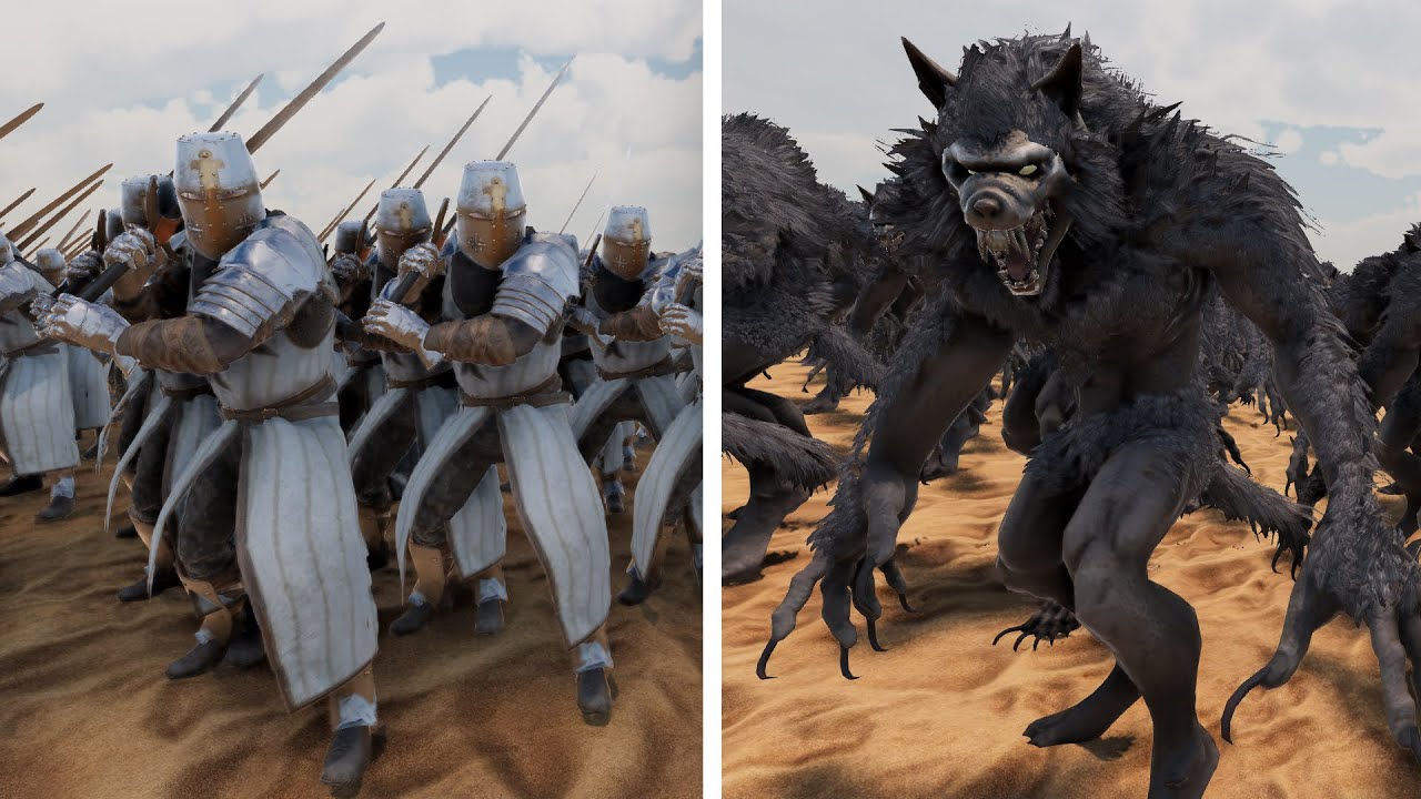 250.000x Heavy Knight vs 250.000x Werewolf | Ultimate Epic Battle Simulator 2