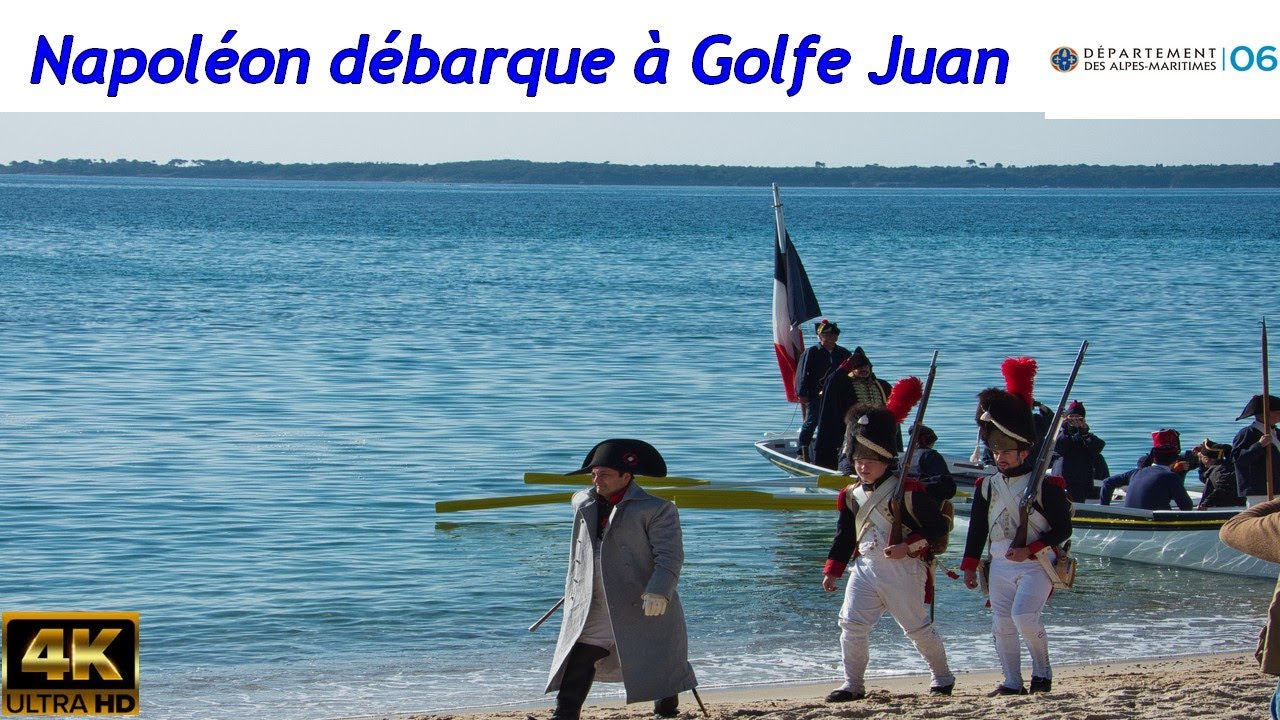 Napoleon débarque à Golfe Juan  (reconstitution) #alpesmaritimes #vallaurisgolfejuan #napoleon
