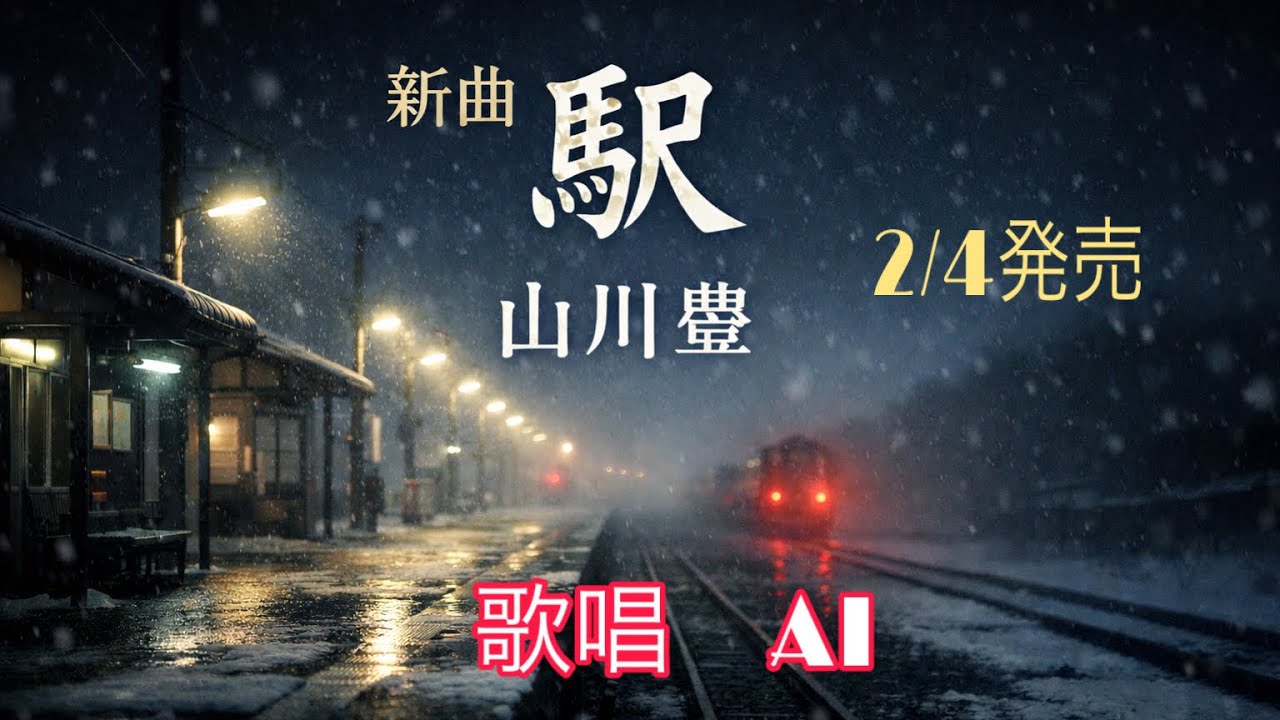 山川豊/駅（発売前の新曲）AIが歌う【AI演歌】