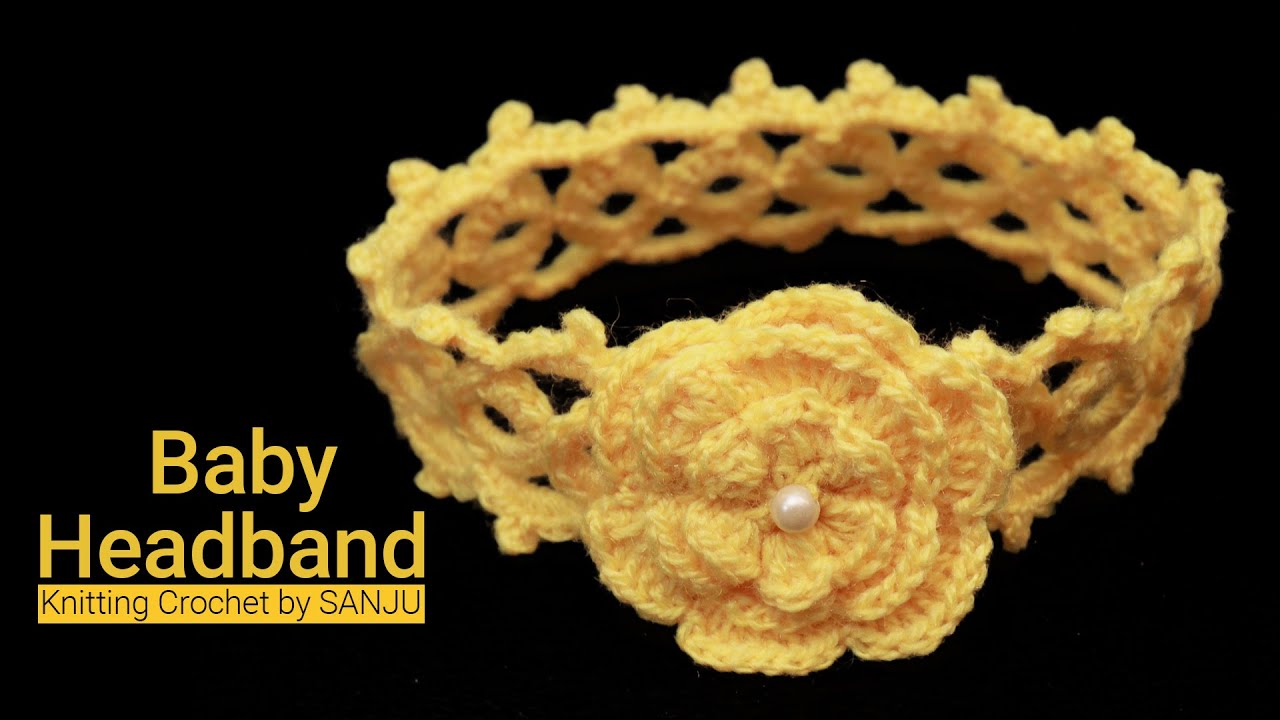 Crochet Flower Headband for baby | Woolen Headband Design | New Hairband Design