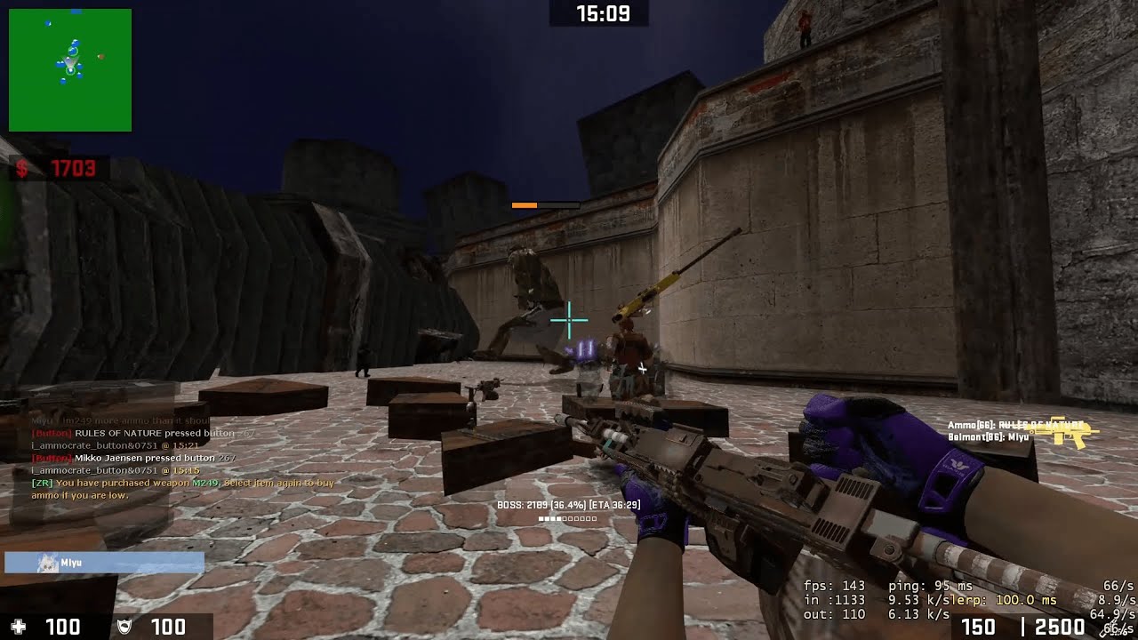 CS: Source Zombie Escape | ze_castlevania_v1_3 [STAGE 1 & 2] | SpectralHive Server | EVENT