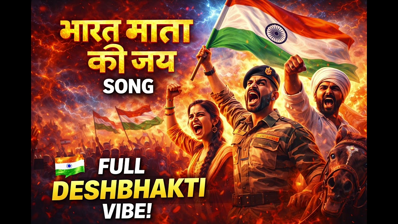 भारत माता की जय 🇮🇳 | Full Energetic Hindi Deshbhakti Song | Goosebumps Guaranteed 