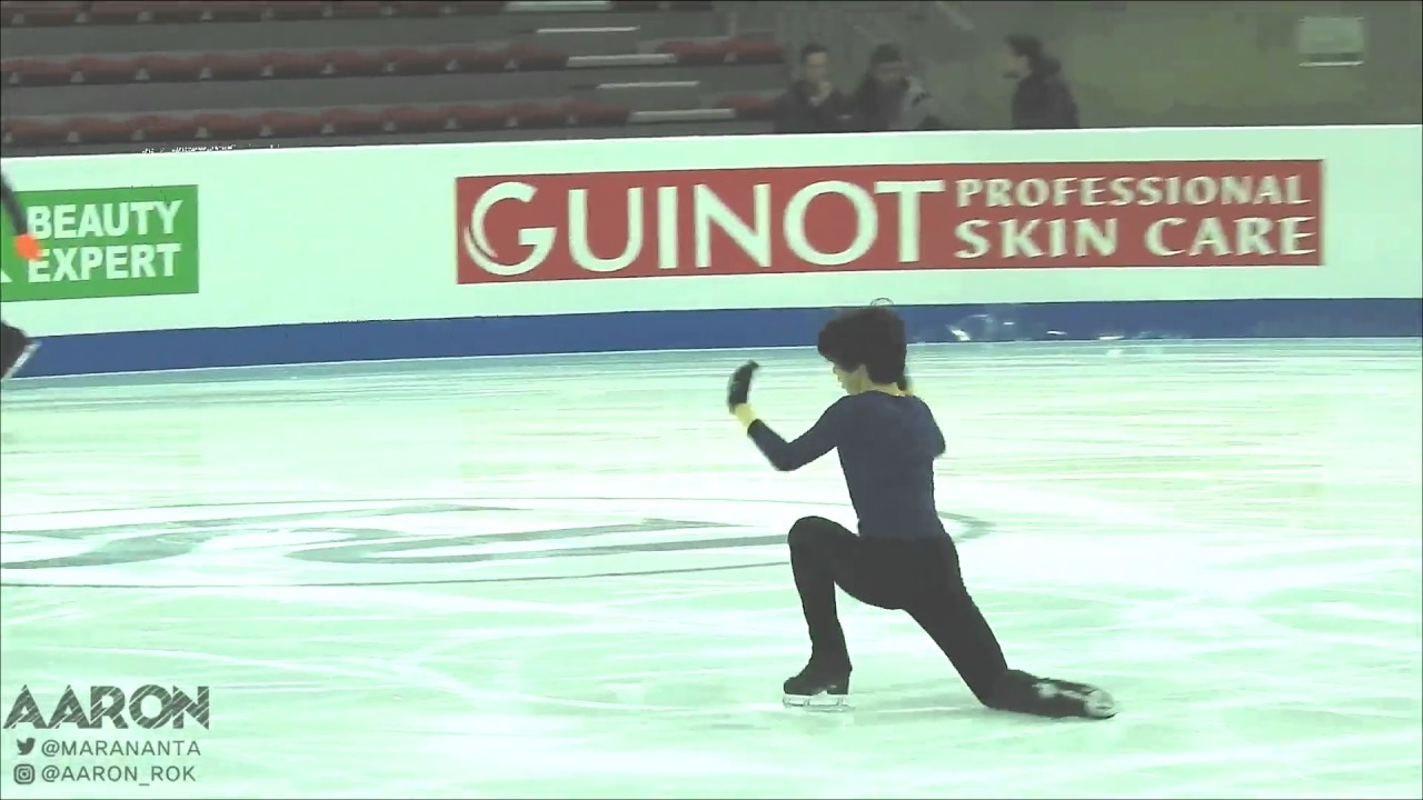 JGPF2016 20161208 OPEN PRACTICE - JUNHWAN CHA SP (FANCAM)