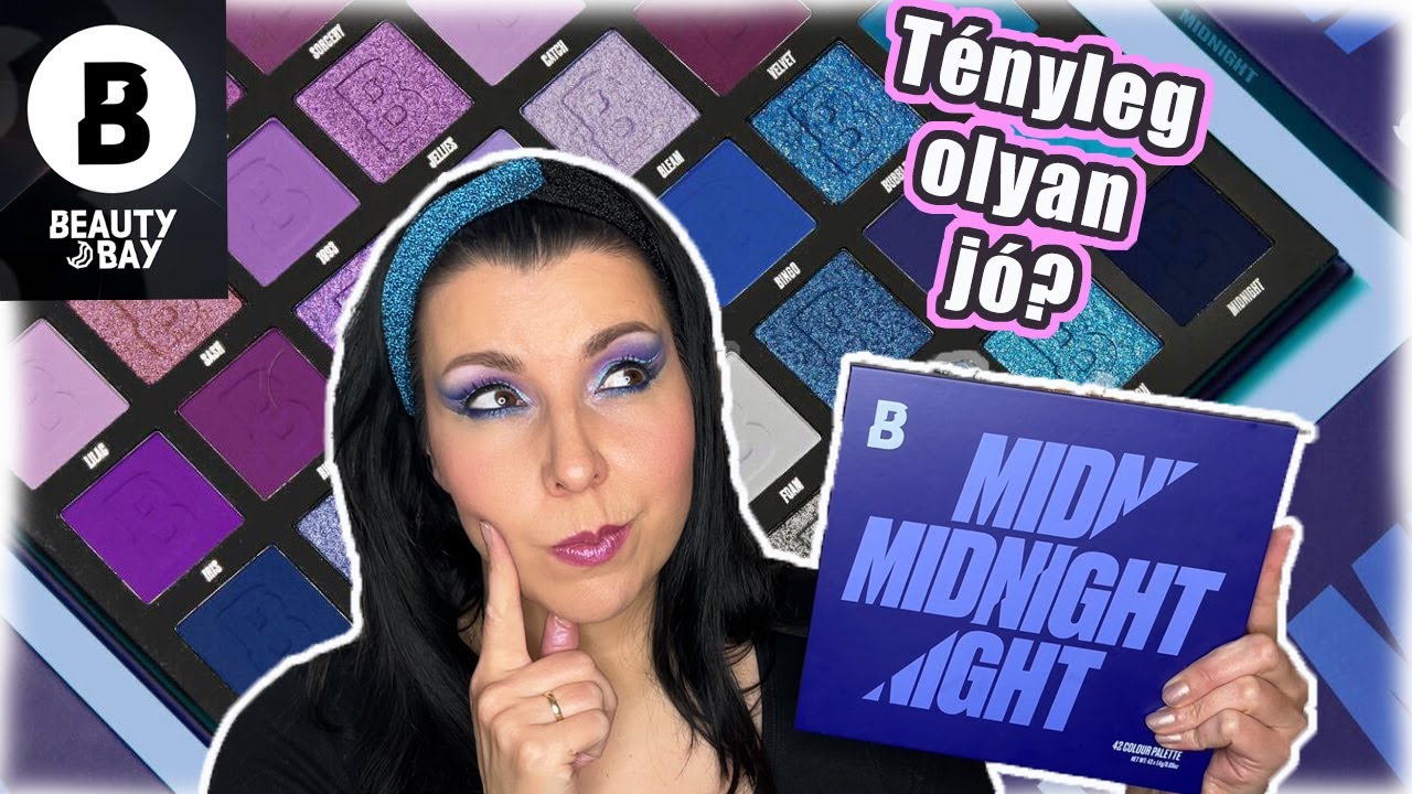 BEAUTY BAY MIDNIGHT PALETTA - Tényleg olyan jó?! 🧐 ( Collab Hercegh Zsuzsival )