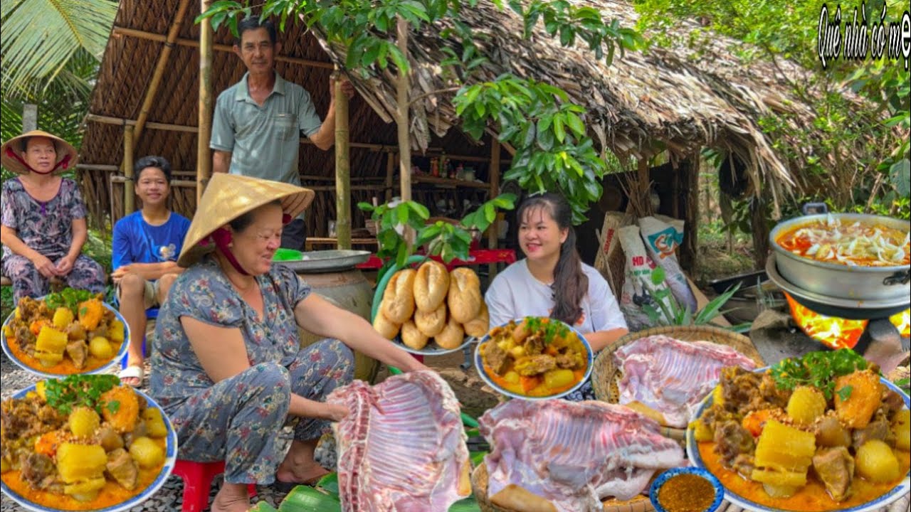 Cà Ri Thịt Dê Khoai Mì Dẻo, Bánh Mì | Hương Vị Món Ngon Miền Tây || Goat curry