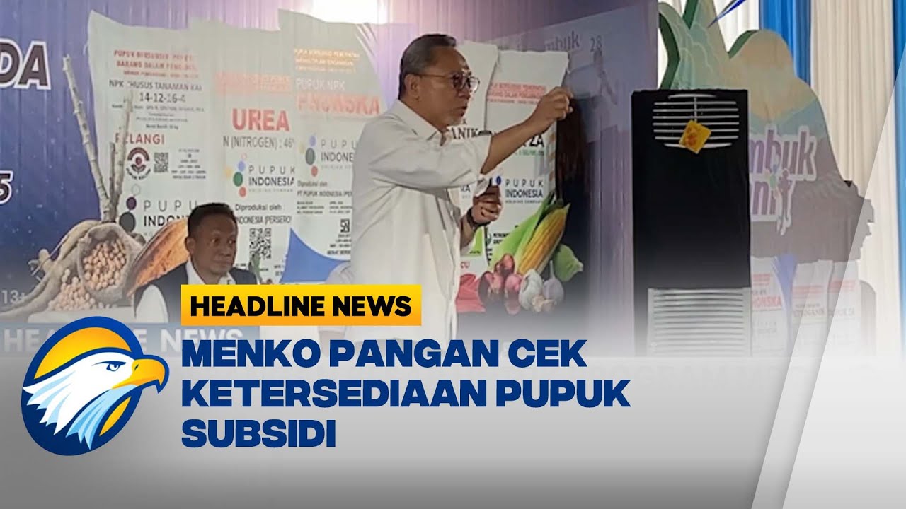 [HEADLINE NEWS 03/11] Menko Pangan Zulkifli Hasan Pantau Pupuk Subsidi di Kulon Progo