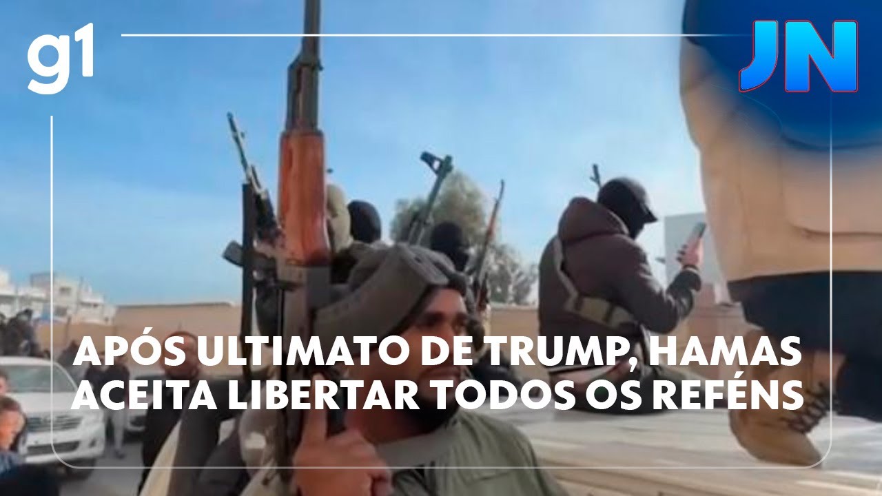 Após ultimato de Trump, Hamas aceita libertar todos os reféns israelenses