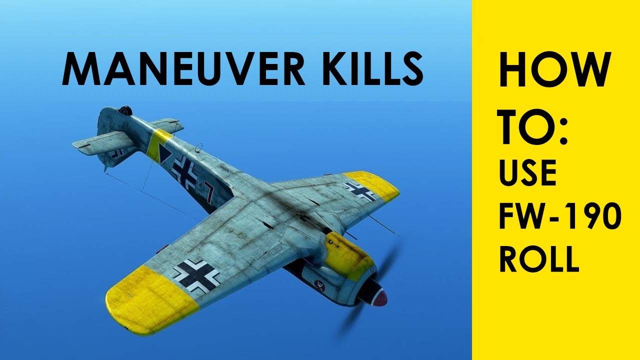 How To Use Fw-190 Roll Rate - Flight Review IL-2 Great Battles with Maneuver Kills