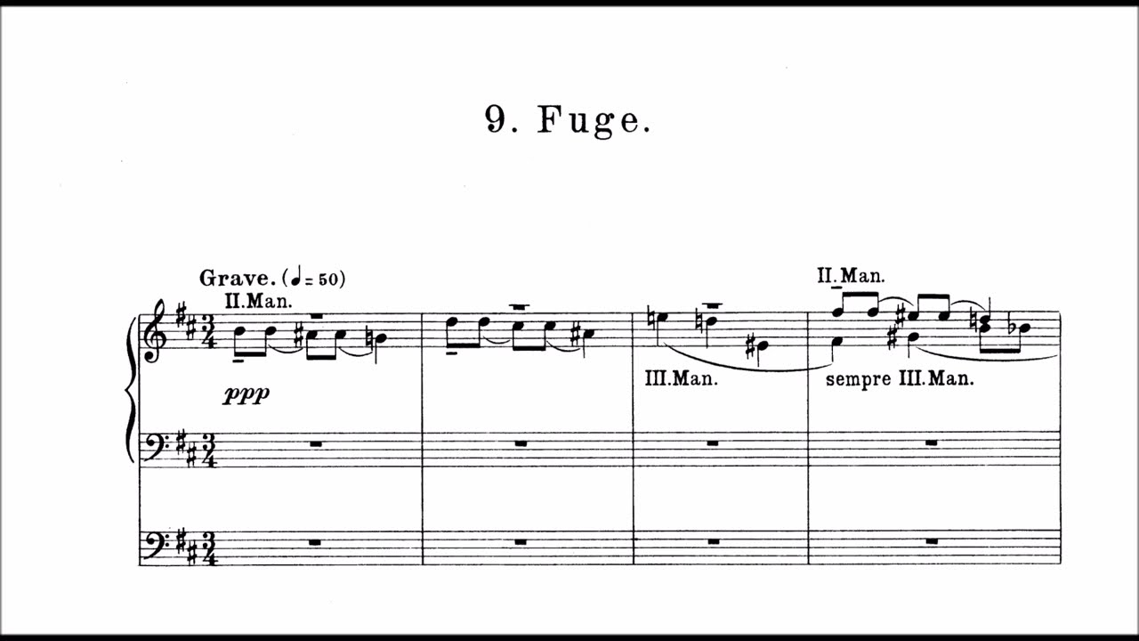 Reger: Fuge op. 129 Nr. 9