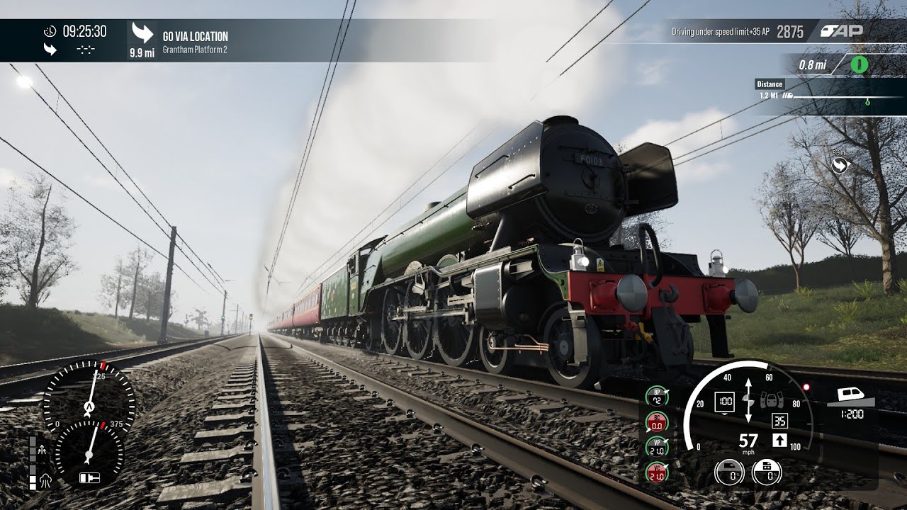 Driving Flying Scotsman on a railtour on Train Sim World 5
