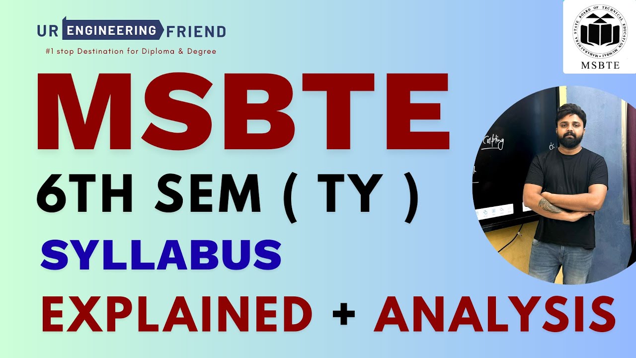 MBSTE Diploma 6th Sem K-Scheme Syllabus Analysis + Explained | Ur Engineering Friend