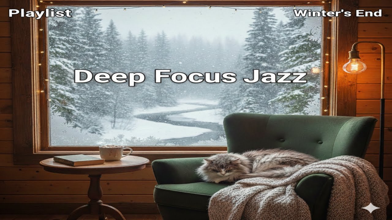 [playlist] 얼마 남지 않은 겨울, 창밖을 보며 정리하는 마음 ☕❄️ | Deep Focus Winter Jazz Piano