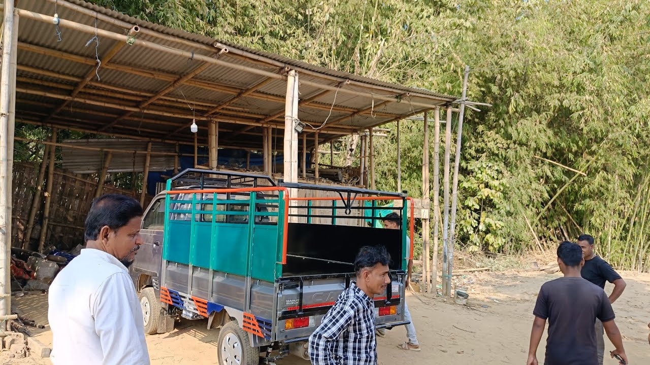 Carry body building and colouring on kalasha welding work #garage 