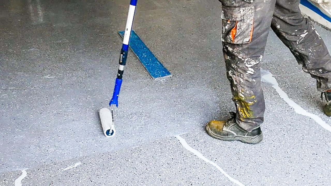 Malowanie podłogi w garażu w 1 dzień
