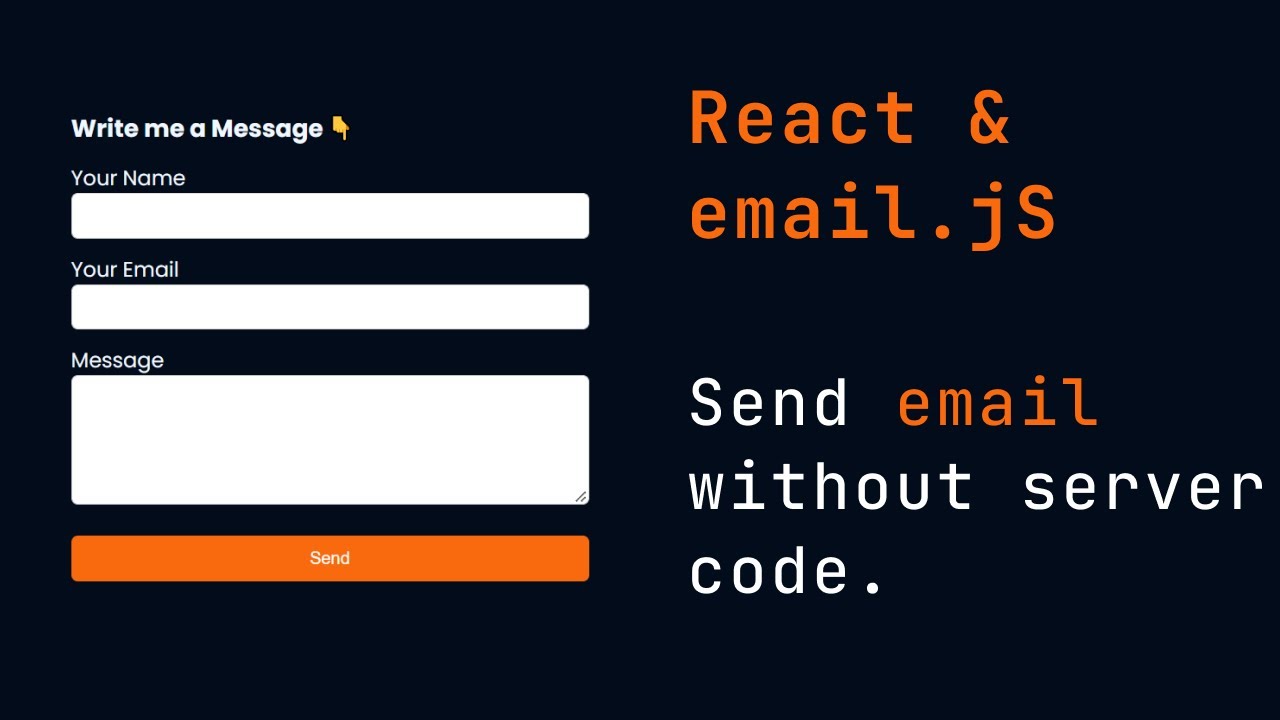 React: Отправка электронного письма из контактной формы без кода сервера — Учебное пособие по Ema...