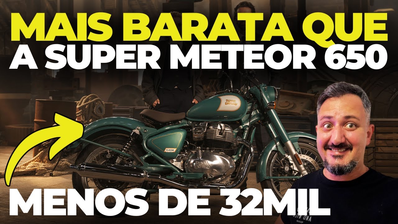 Agora senti FIRMEZA: Custando 32 mil nova Royal Classic 650 em breve no BRASIL