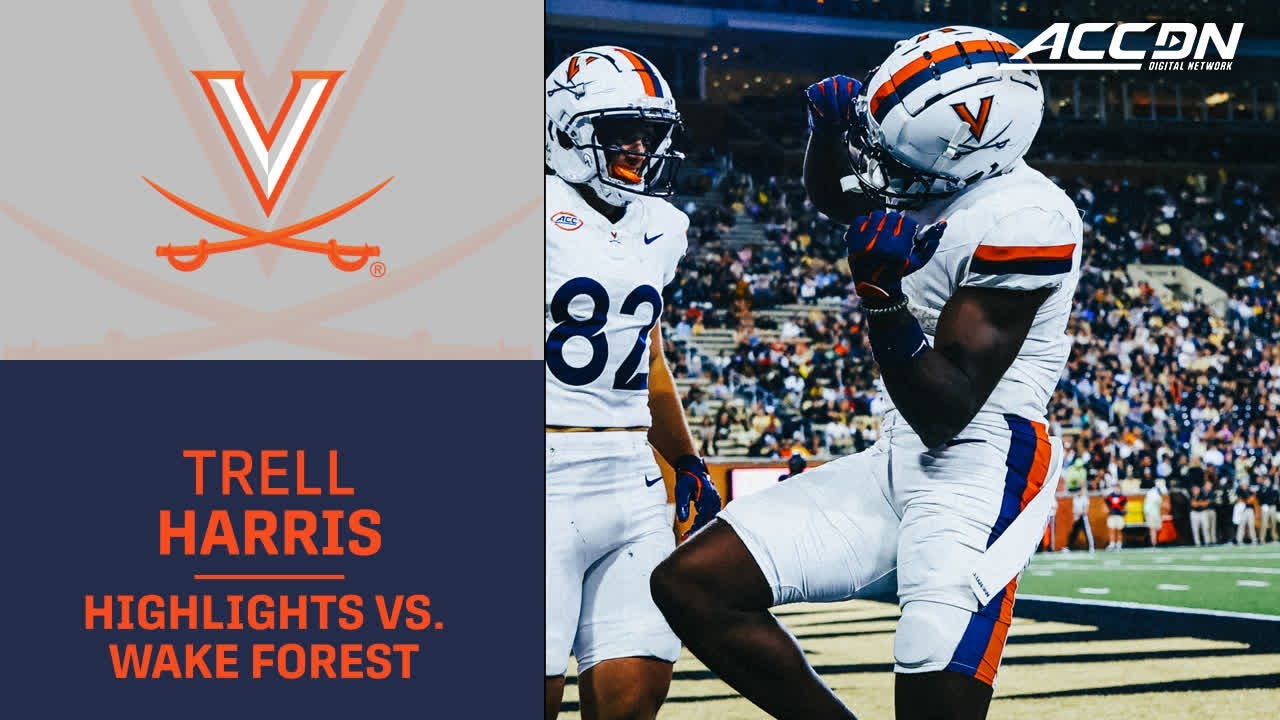 Virginia WR Trell Harris Highlights vs. Wake Forest