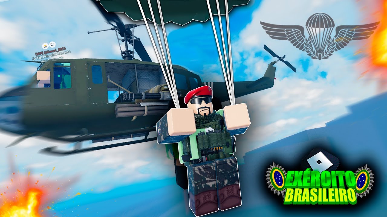 Me Tornei O ÚNICO CABO PARAQUEDISTA!! E.B do Tevez I ‹ Roblox ›