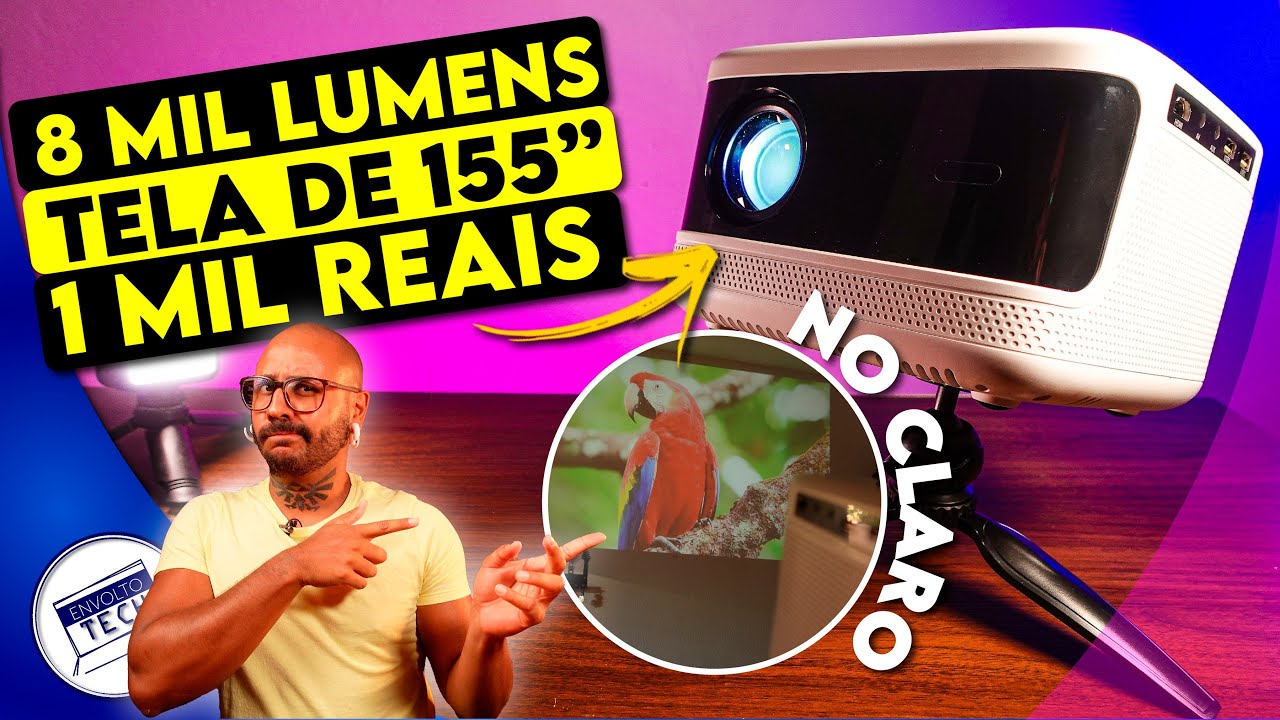 Novo PROJETOR EVERYCOM T5 - 1 MIL REAIS (OU MENOS) com ANDROID, FUNCIONA NO CLARO E MUITO +!