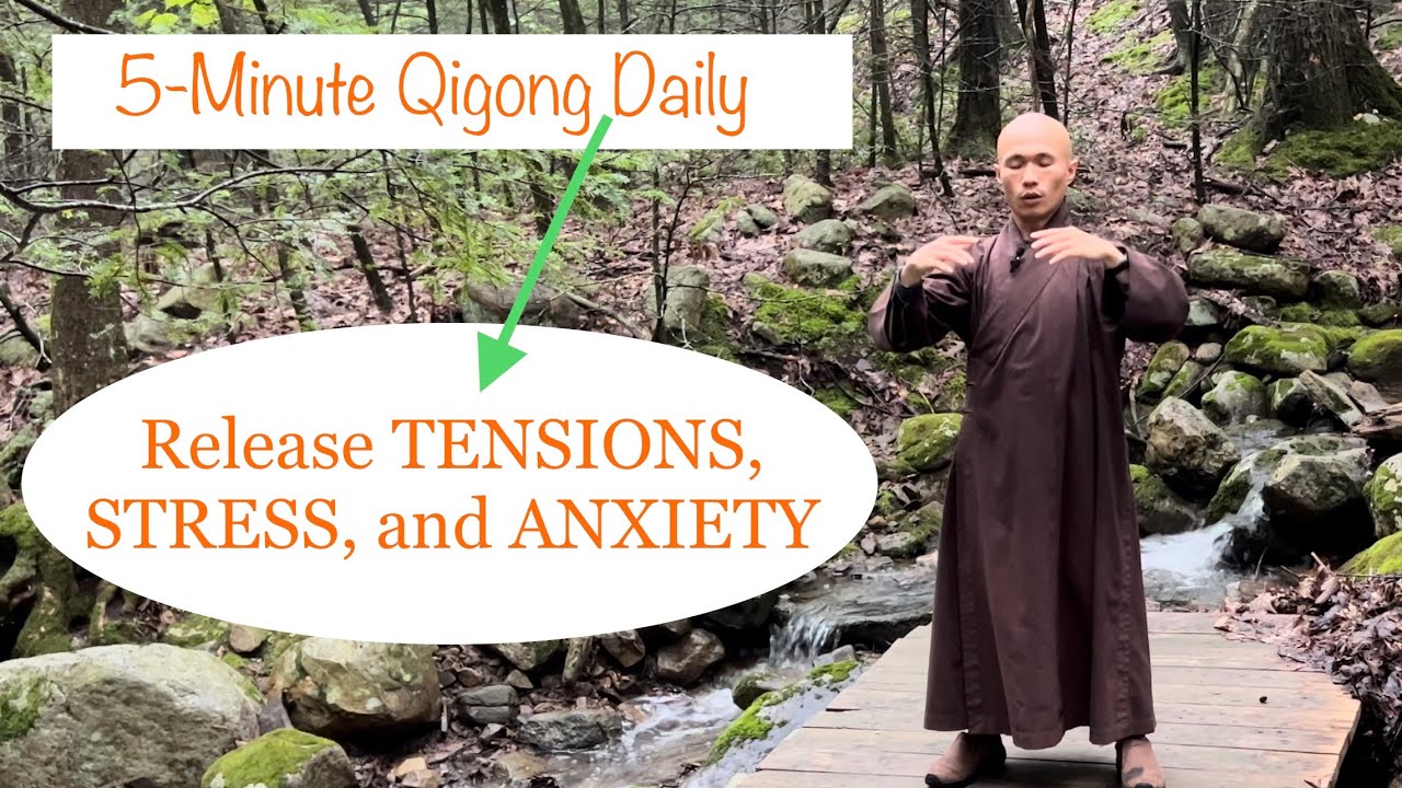 Release TENSIONS, STRESS, and ANXIETY | 5-Minute Qigong Daily Routine for Beginners