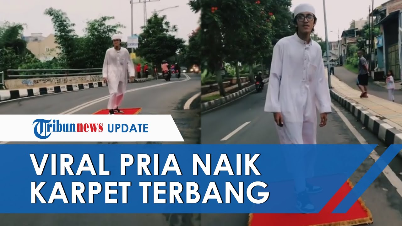 Viral Video Pria Naik 'Karpet Terbang' Bak Aladdin di Jalanan, Begini Trik dan Kisah di Baliknya