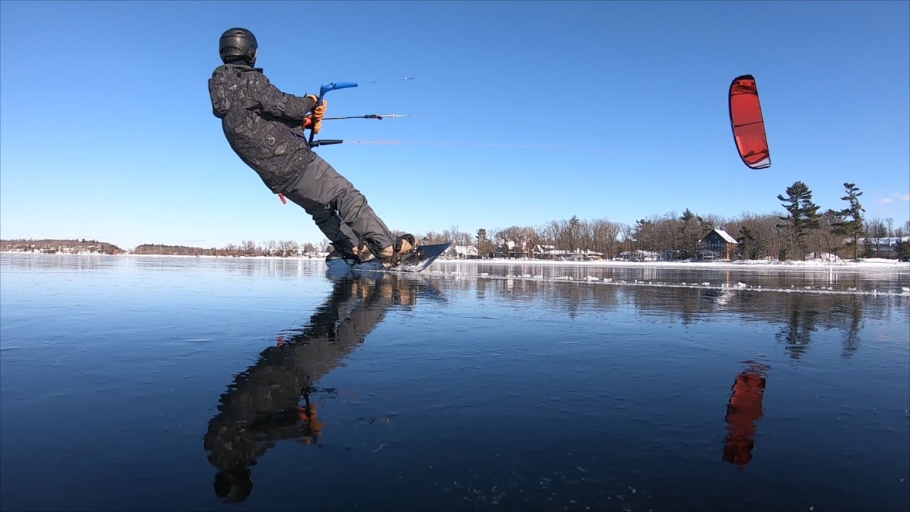 Switchblade Ice Kiting - XtremeMN - Ozone Kites - Snowkite - Kitesurfing - Kiteboarding