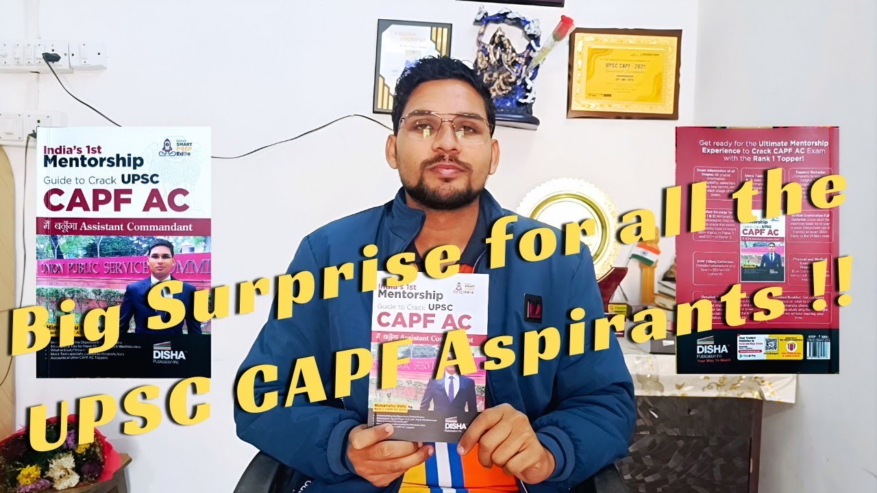 🔥 Big Surprise for all the UPSC CAPF AC Aspirants | UPSC CAPF Mentorship | Himanshu Vats #capf #cisf