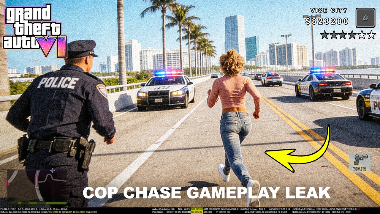 GTA 6 Cop Chase Gameplay Leak Goes Viral...