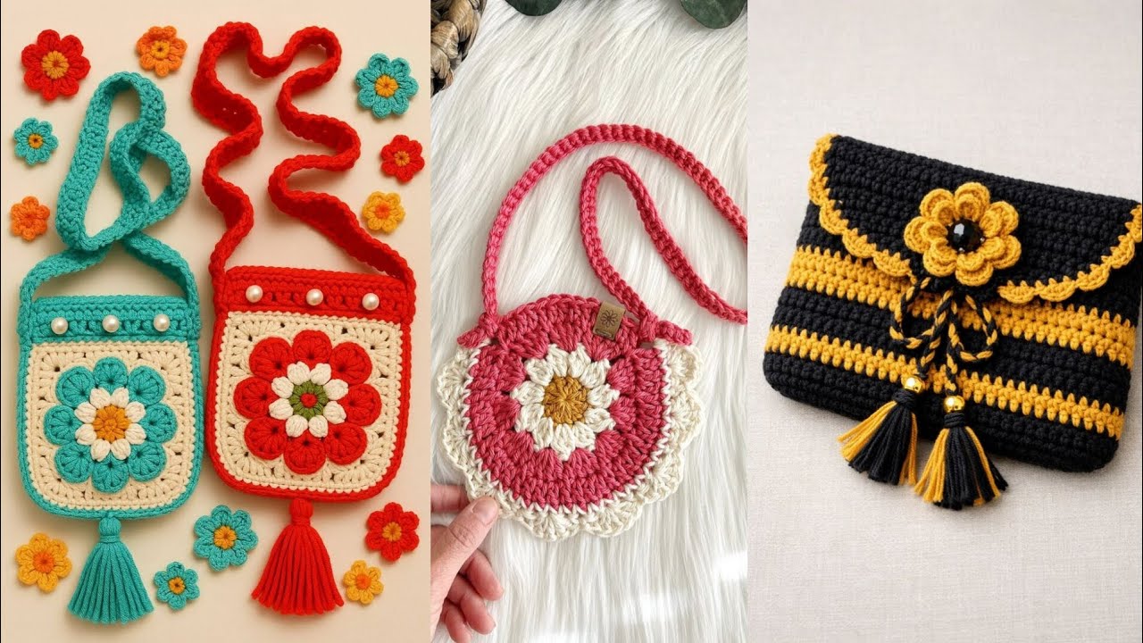 Beautiful Crochet Mini Bags | Cute Handmade small bags |  crochet small bag 2026 | ladyloops