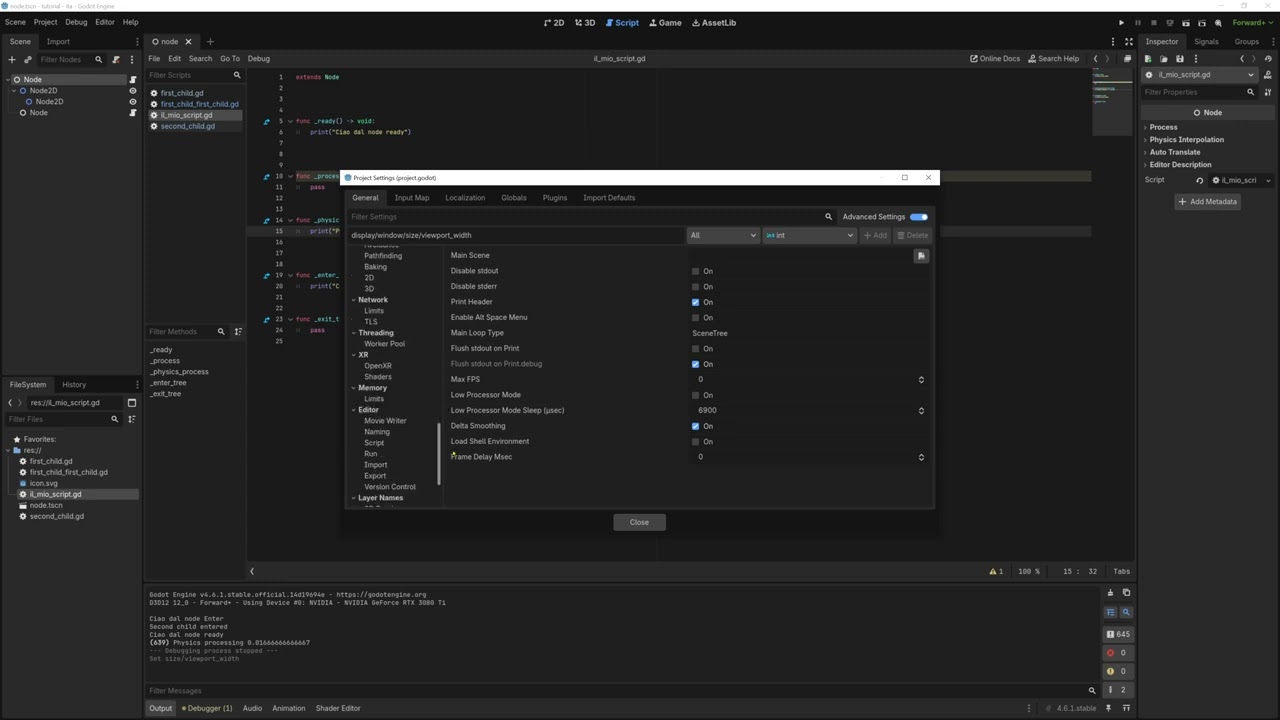 Godot per principianti parte 3 - funzioni
