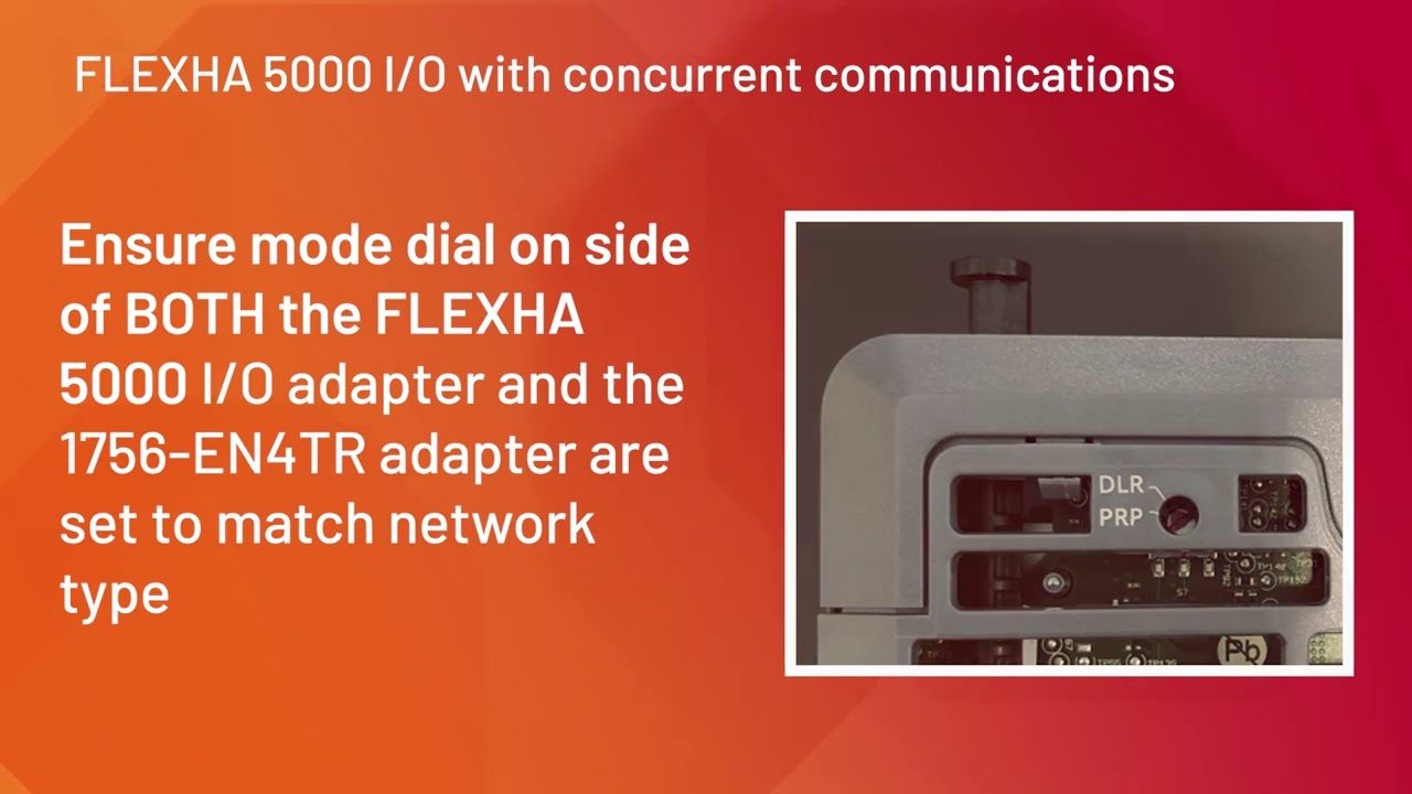 FLEXHA 5000 I/O Concurrent Communications and Networking