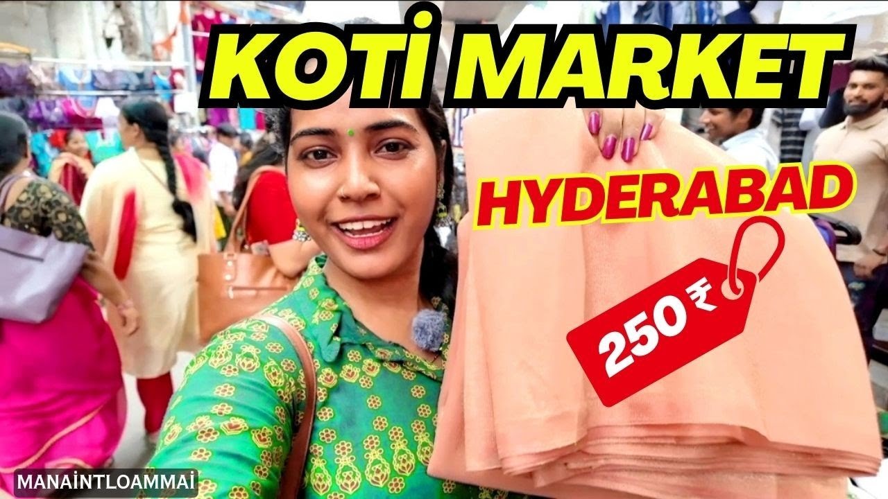Manaintloammai Visits Koti Market in Hyderabad | Koti Street shopping |  Sultan Bazar | Koti 🥻👠👚👛🧢💄👔